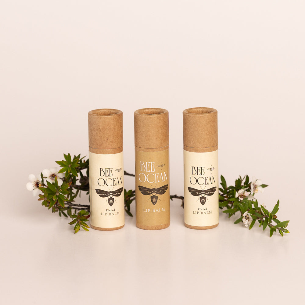 bee & ocean natural lip balm pack