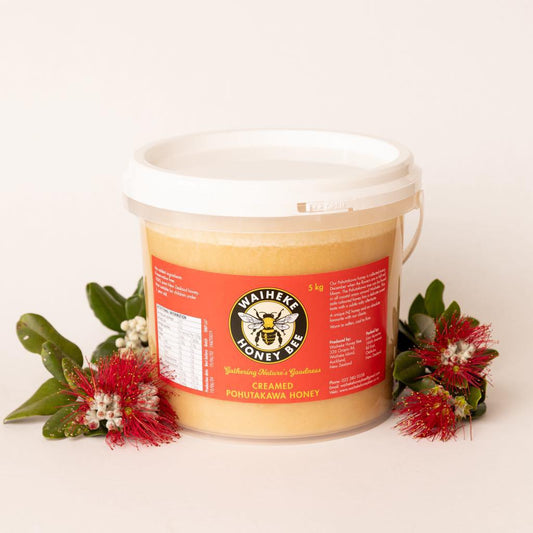 5 kg Creamed Pohutukawa Honey Bucket